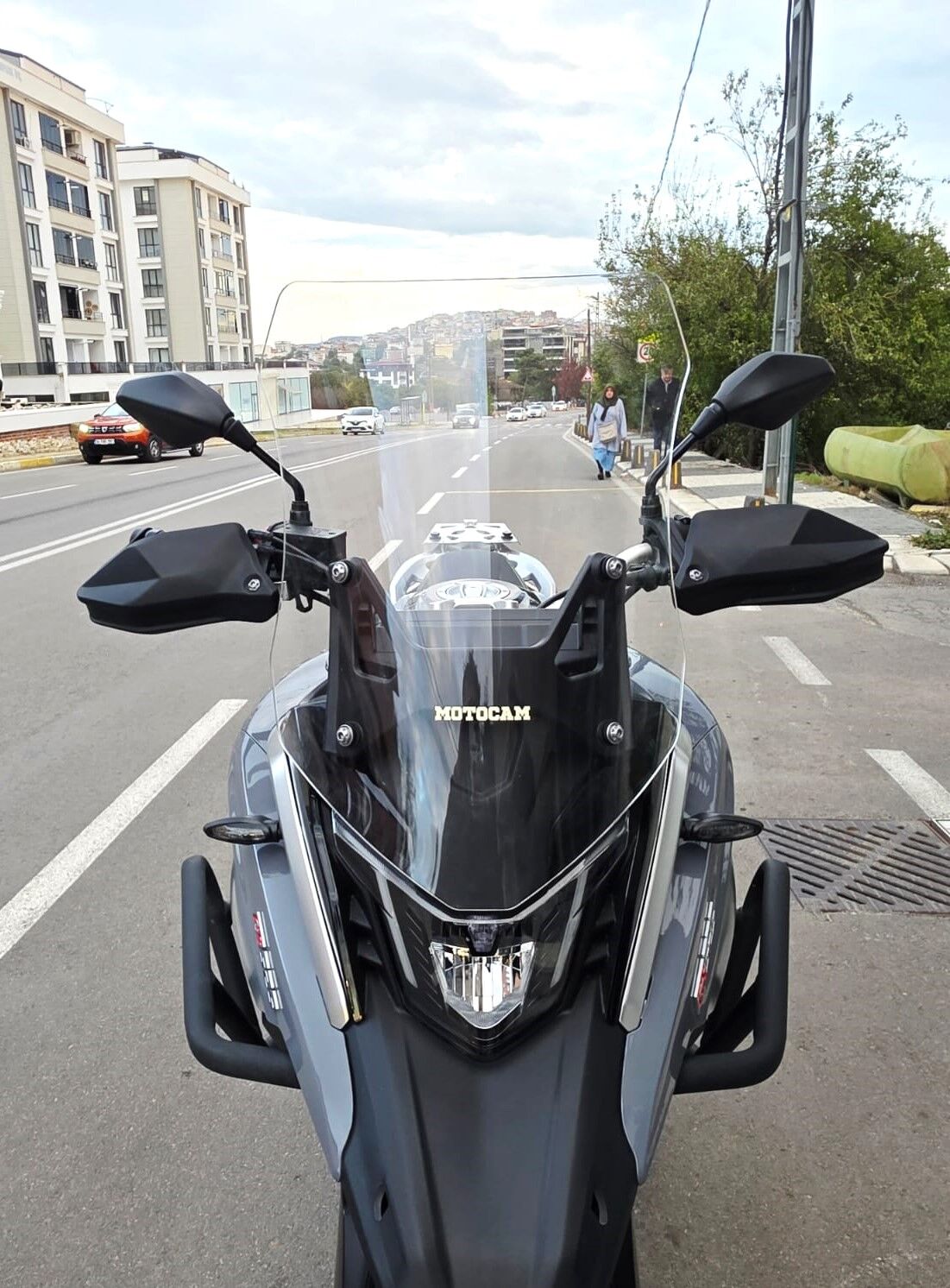 MOTOCAM Arora GS 525 Ön Cam 2022-2026 Model 51cm Şeffaf Renkli 4mm