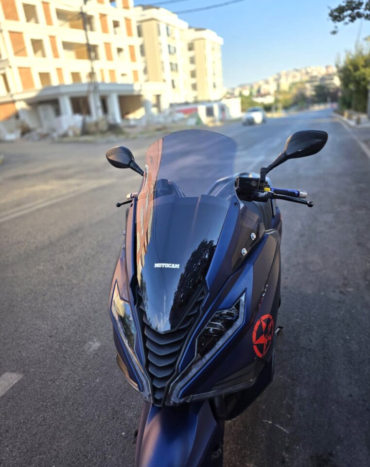 MOTOCAM Arora GT 125 Ön Cam 2023-2026 Model 65cm Füme Renkli 4mm ORİJİNAL BOYLU