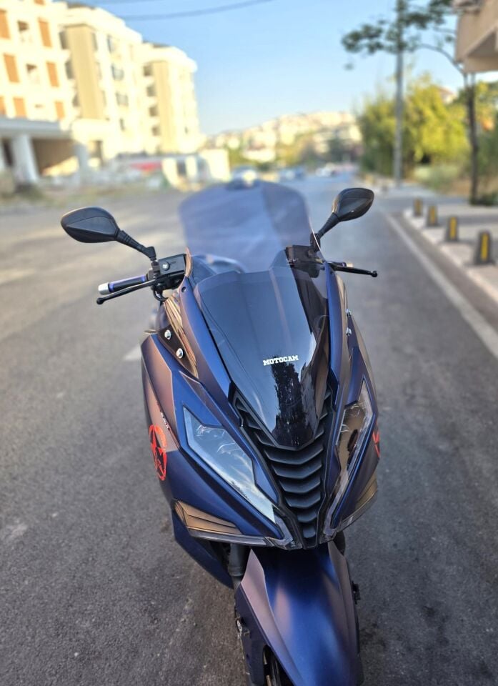 MOTOCAM Arora GT 125 Ön Cam 2023-2026 Model 65cm Füme Renkli 4mm ORİJİNAL BOYLU