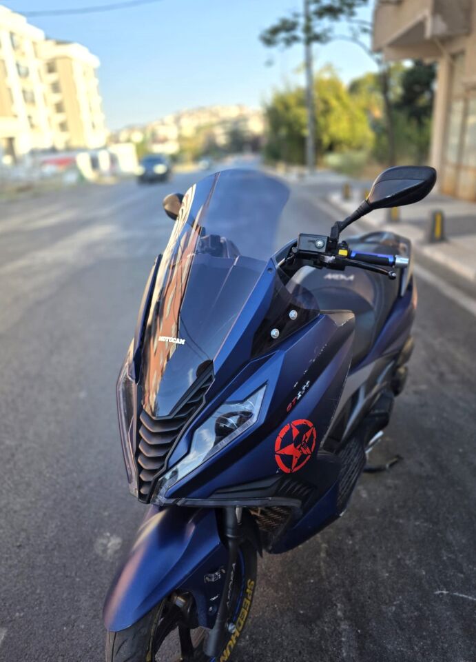 MOTOCAM Arora GT 125 Ön Cam 2023-2026 Model 65cm Füme Renkli 4mm ORİJİNAL BOYLU