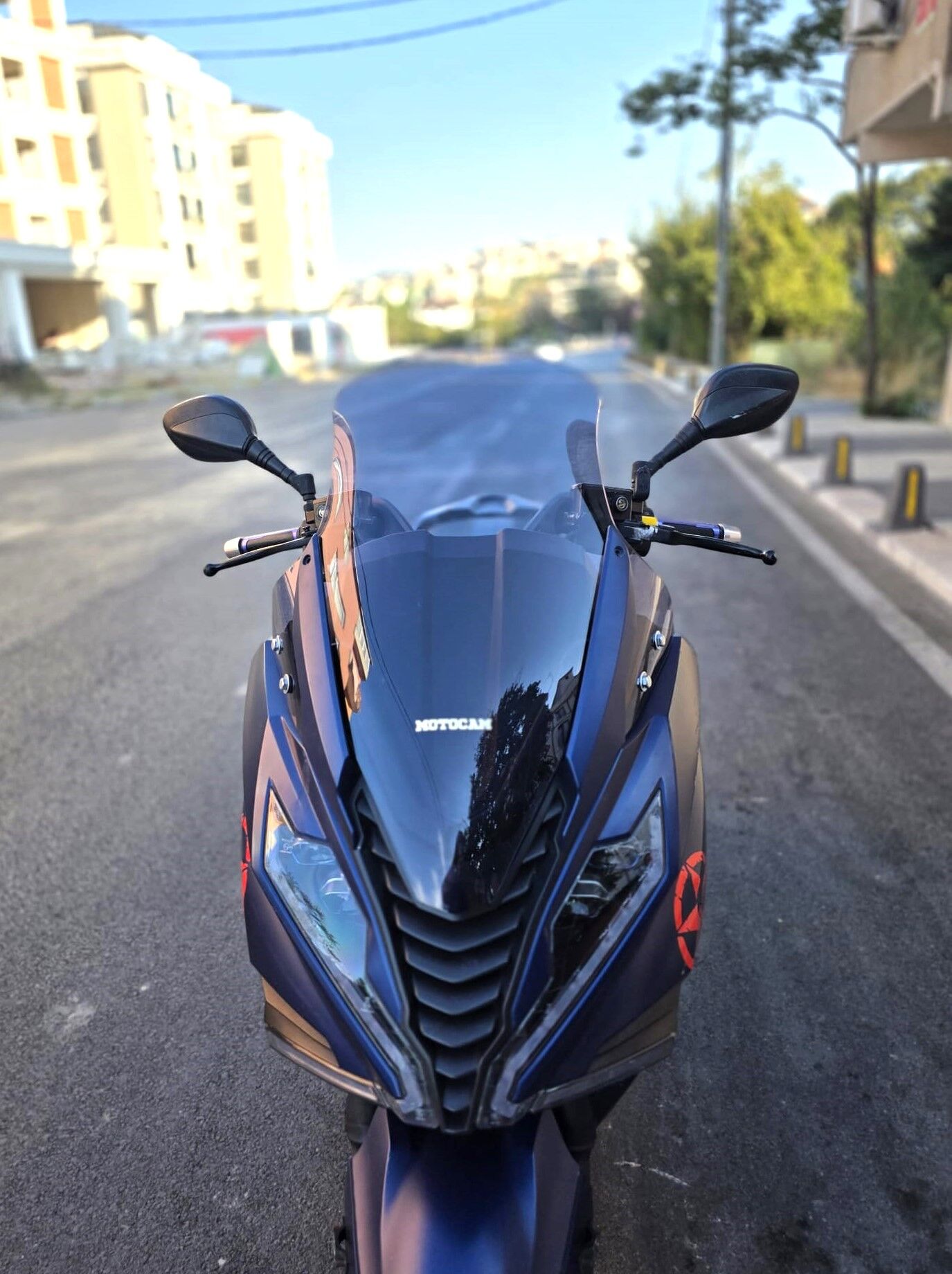 MOTOCAM Arora GT 125 Ön Cam 2023-2026 Model 65cm Füme Renkli 4mm ORİJİNAL BOYLU