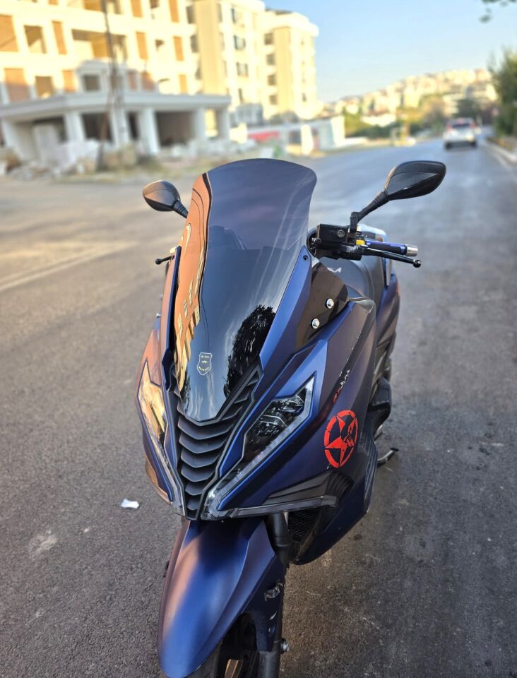 MOTOCAM Arora GT 125 Ön Cam 2023-2026 Model 65cm Siyah Renkli 4mm ORİJİNAL BOYLU