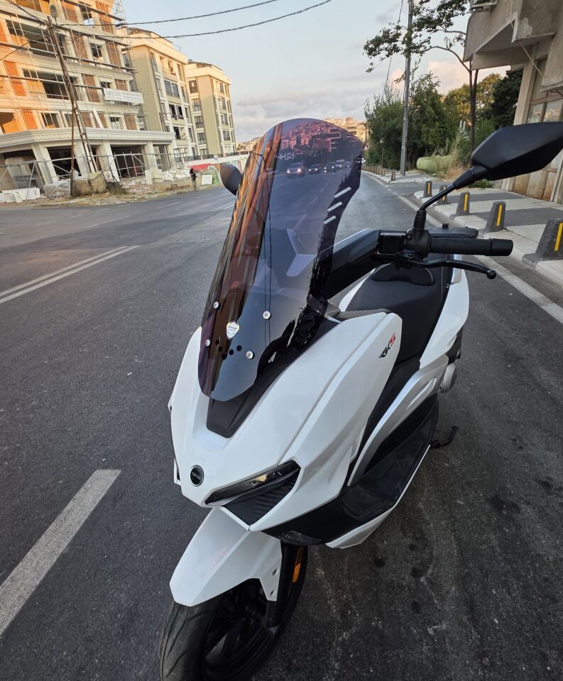 MOTOCAM RKS Vieste 249 Ön Cam 2022-2026 Model 55cm Siyah Renkli 4mm KISA
