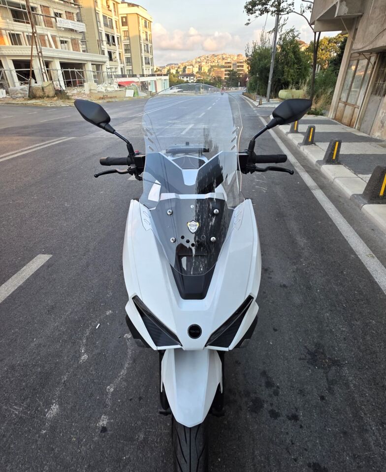 MOTOCAM RKS Vieste 249 Ön Cam 2022-2026 Model 55cm Şeffaf Renkli 4mm KISA