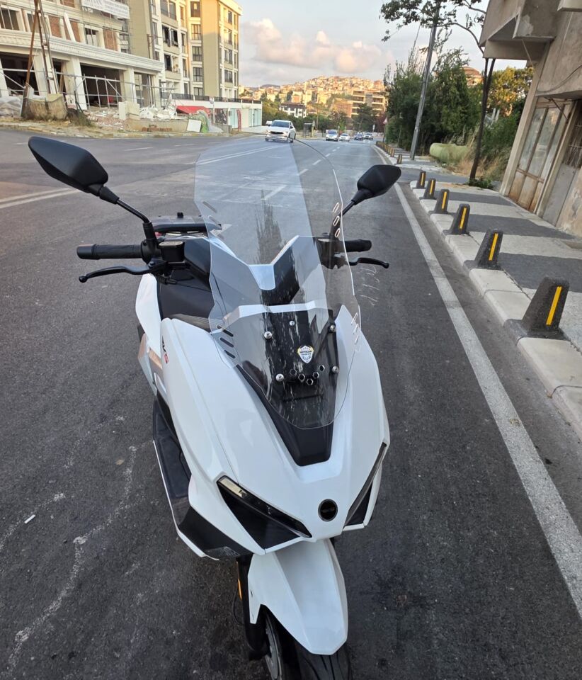 MOTOCAM RKS Vieste 249 Ön Cam 2022-2026 Model 55cm Şeffaf Renkli 4mm KISA