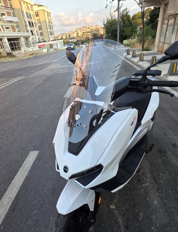 MOTOCAM RKS Vieste 249 Ön Cam 2022-2026 Model 55cm Şeffaf Renkli 4mm KISA