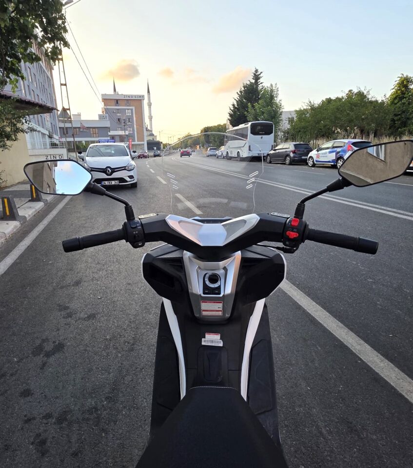 MOTOCAM RKS Vieste 249 Ön Cam 2022-2026 Model 55cm Şeffaf Renkli 4mm KISA
