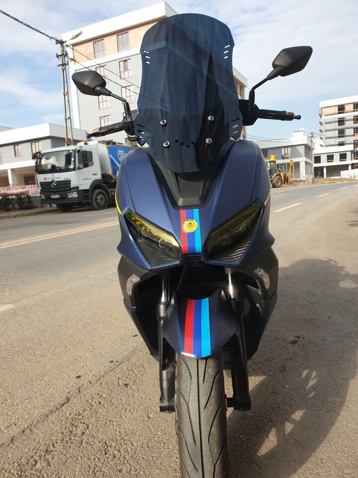 MOTOCAM RKS Vieste 249 Ön Cam 2022-2026 Model 65cm Siyah Renkli 4mm ORTA BOYLU
