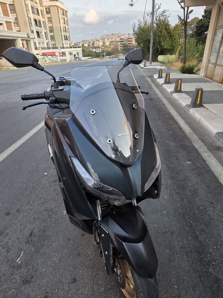 MOTOCAM Arora Max PRO 125 Ön Cam 2023-2026 Model 43cm Şeffaf Renkli 4mm SPORTİF