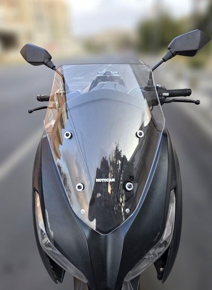 MOTOCAM Arora Max PRO 125 Ön Cam 2023-2026 Model 43cm Şeffaf Renkli 4mm SPORTİF