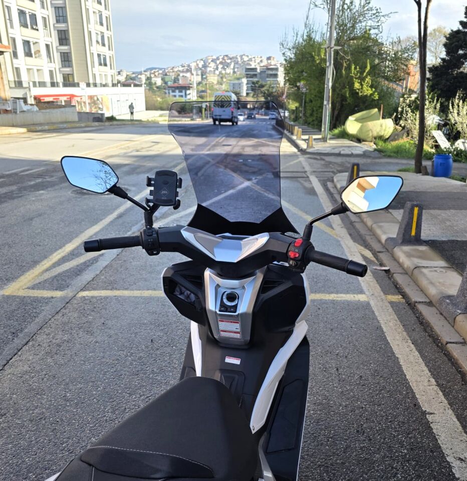 MOTOCAM RKS Vieste 249 Ön Cam 2022-2026 Model 78cm Füme Renkli 4mm UZUN