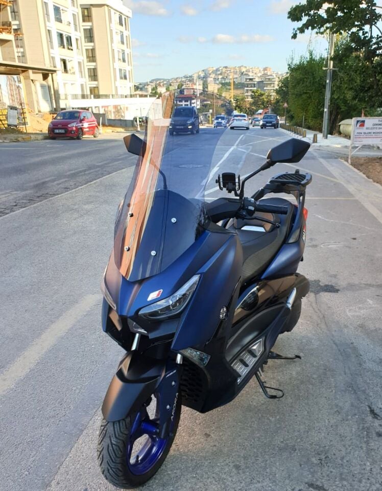 MOTOCAM Arora Max PRO 125 Ön Cam 2023-2026 Model 75cm Füme Renkli 4mm UZUN