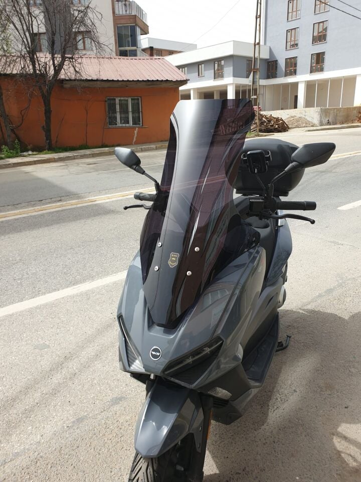 MOTOCAM RKS Vieste 249 Ön Cam 2022-2026 Model 78cm Siyah Renkli 4mm UZUN