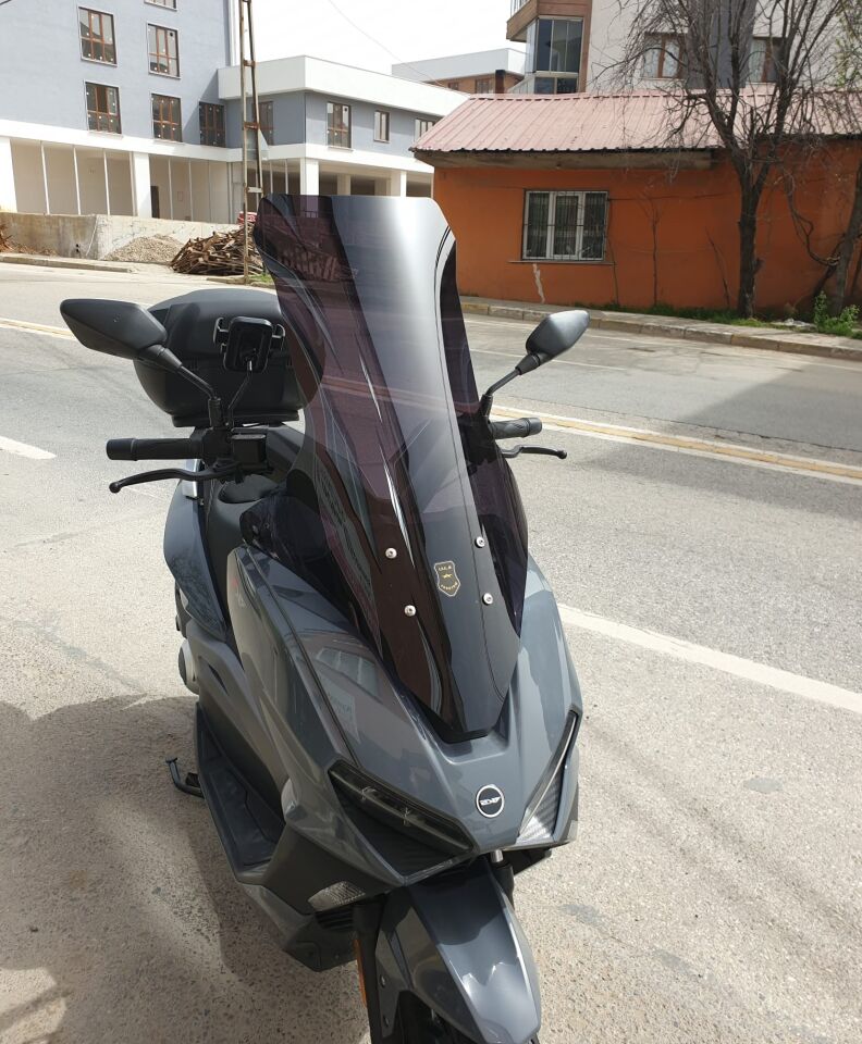 MOTOCAM RKS Vieste 249 Ön Cam 2022-2026 Model 78cm Siyah Renkli 4mm UZUN