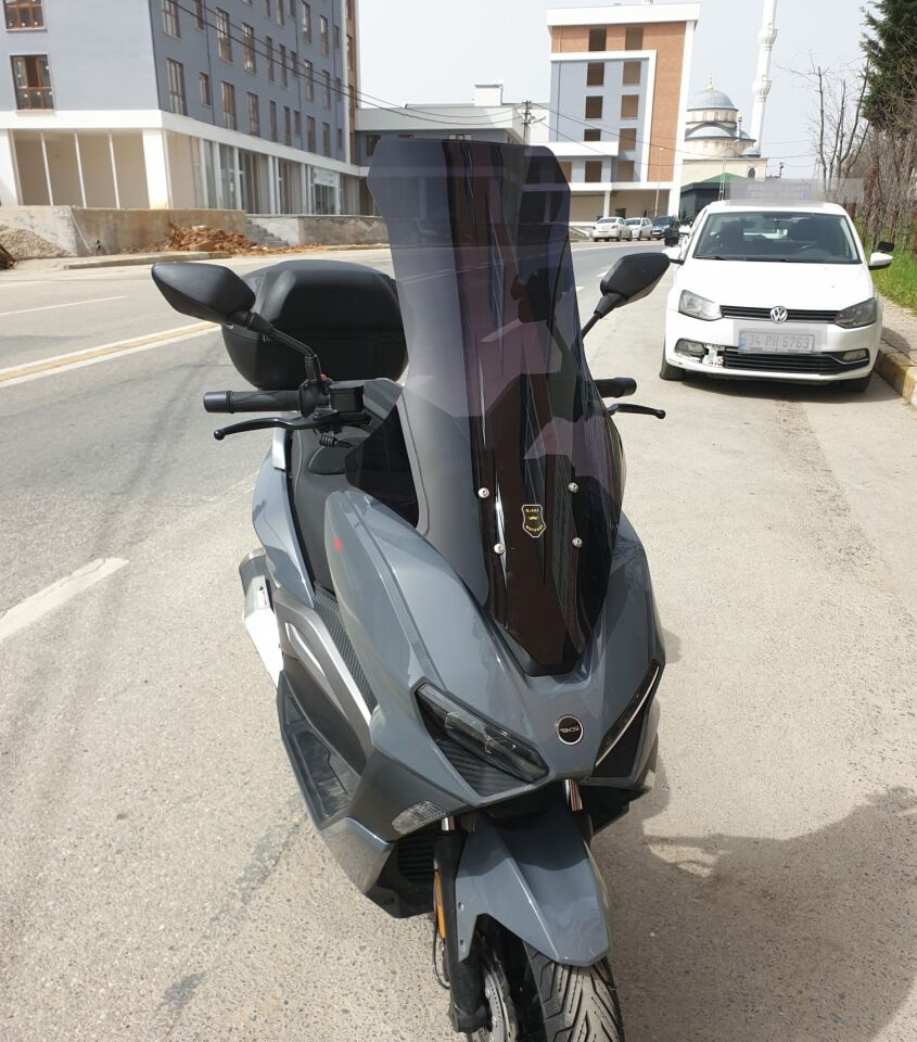 MOTOCAM RKS Vieste 249 Ön Cam 2022-2026 Model 78cm Siyah Renkli 4mm UZUN