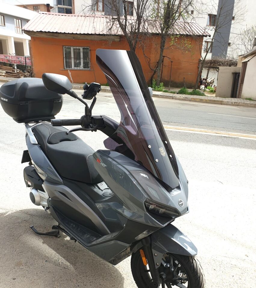 MOTOCAM RKS Vieste 249 Ön Cam 2022-2026 Model 78cm Siyah Renkli 4mm UZUN