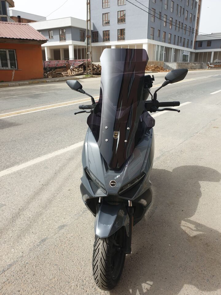 MOTOCAM RKS Vieste 249 Ön Cam 2022-2026 Model 78cm Siyah Renkli 4mm UZUN