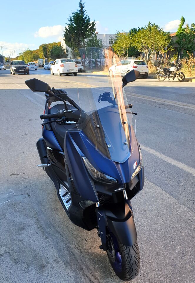 MOTOCAM Arora Max PRO 125 Ön Cam 2023-2026 Model 75cm Şeffaf Renkli 4mm UZUN
