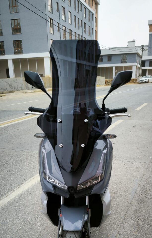 MOTOCAM Arora Max PRO 125 Ön Cam 2023-2026 Model 78cm Siyah Renkli 4mm UZUN