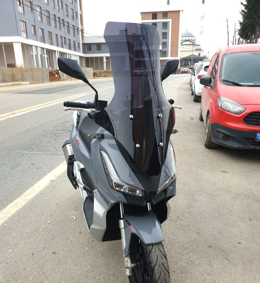 MOTOCAM Arora Max PRO 125 Ön Cam 2023-2026 Model 78cm Siyah Renkli 4mm UZUN