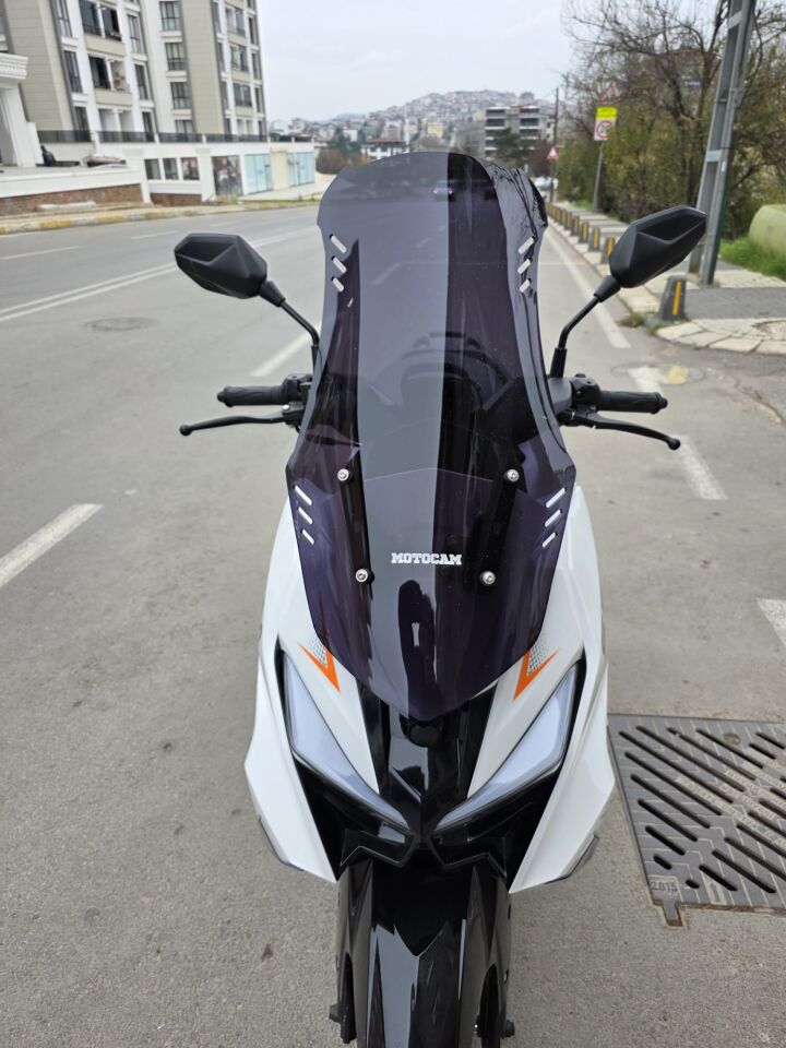 MOTOCAM SFM Lahos Ön Cam 2024-2026 Model 65cm Siyah Renkli 4mm