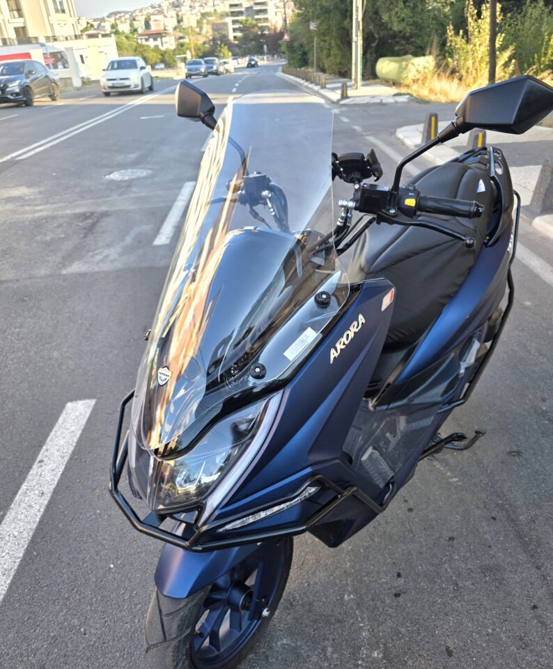 MOTOCAM Arora Safari PRO Ön Cam 2023-2026 Model 70cm Şeffaf Renkli 4mm ORİJİNAL BOYLU