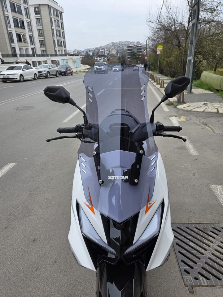 MOTOCAM SFM Lahos Ön Cam 2024-2026 Model 75cm Füme Renkli 4mm