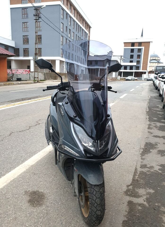 MOTOCAM Arora Safari PRO Ön Cam 2023-2026 Model 80cm Füme Renkli 4mm UZUN