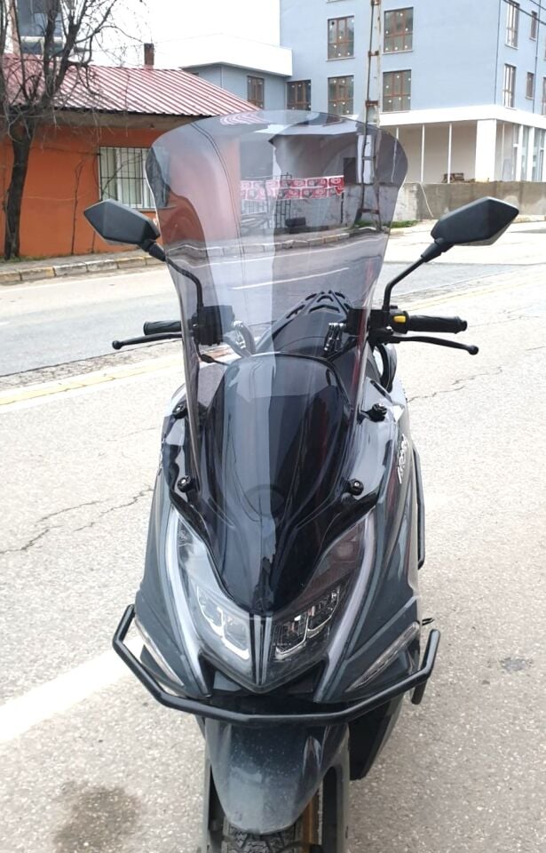 MOTOCAM Arora Safari PRO Ön Cam 2023-2026 Model 80cm Füme Renkli 4mm UZUN