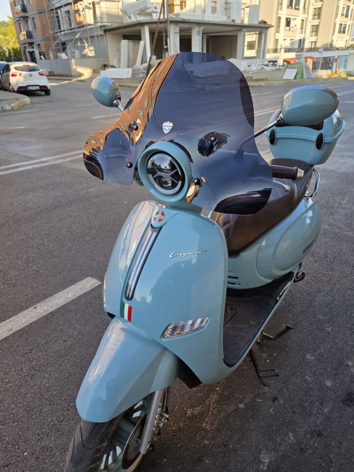 MOTOCAM Arora AR50 Cappucino Ön Cam 2020-2025 Model 39cm Siyah Renkli 4mm APARATSIZ