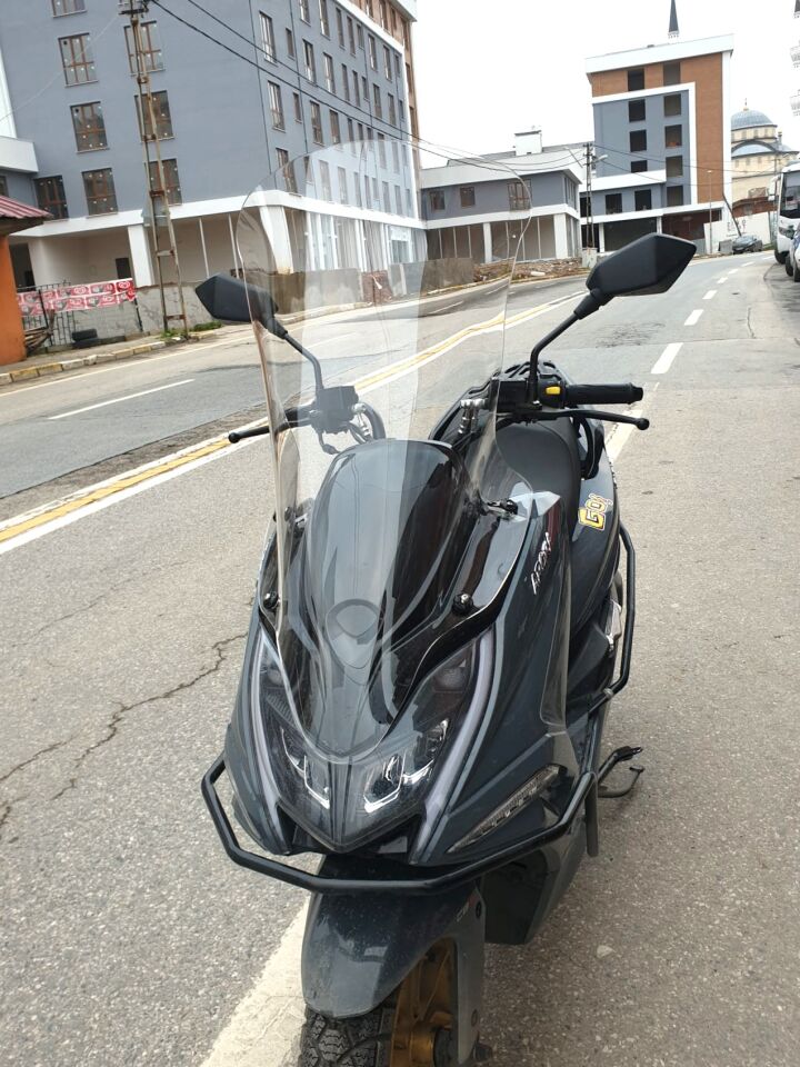 MOTOCAM Arora Safari PRO Ön Cam 2023-2026 Model 80cm Şeffaf Renkli 4mm UZUN