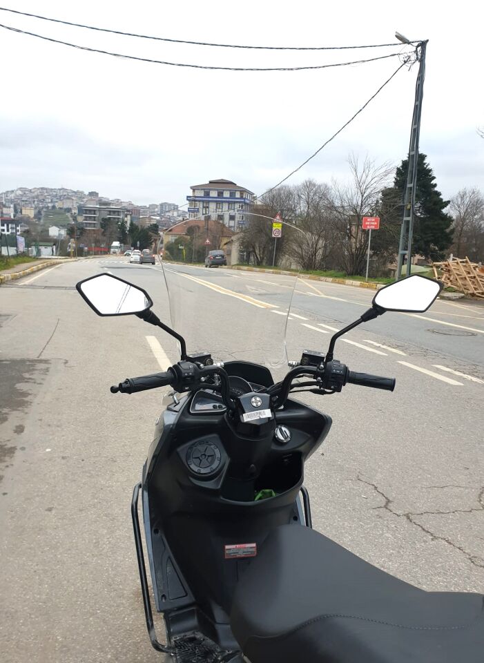 MOTOCAM Arora Safari PRO Ön Cam 2023-2026 Model 80cm Şeffaf Renkli 4mm UZUN