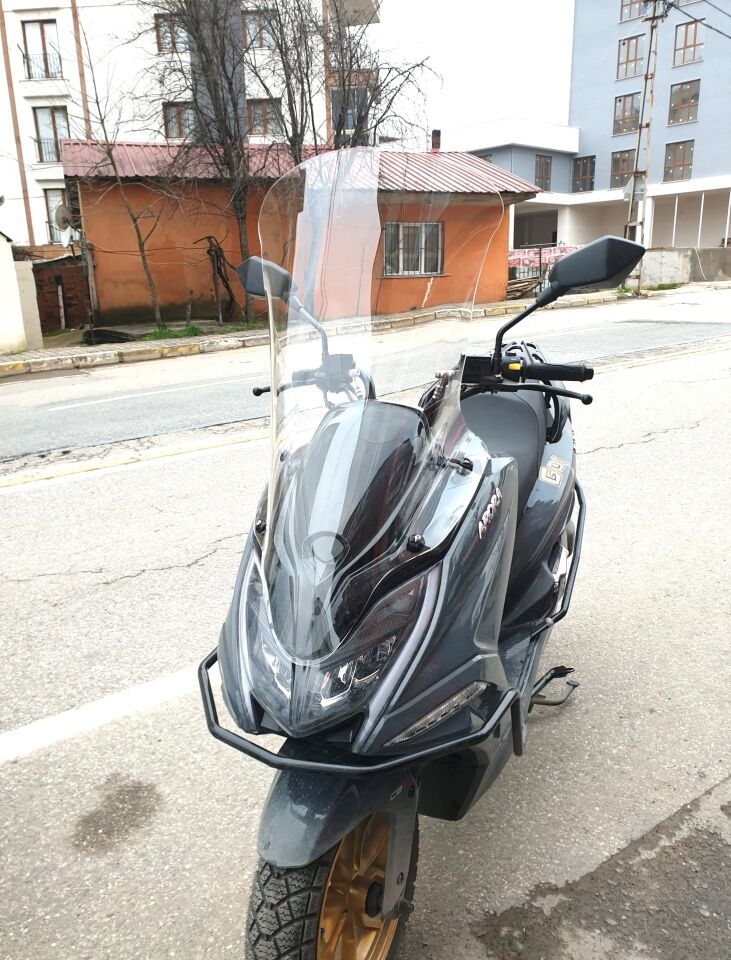 MOTOCAM Arora Safari PRO Ön Cam 2023-2026 Model 80cm Şeffaf Renkli 4mm UZUN