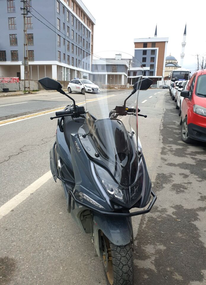 MOTOCAM Arora Safari PRO Ön Cam 2023-2026 Model 80cm Şeffaf Renkli 4mm UZUN