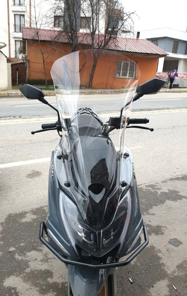 MOTOCAM Arora Safari PRO Ön Cam 2023-2026 Model 80cm Şeffaf Renkli 4mm UZUN