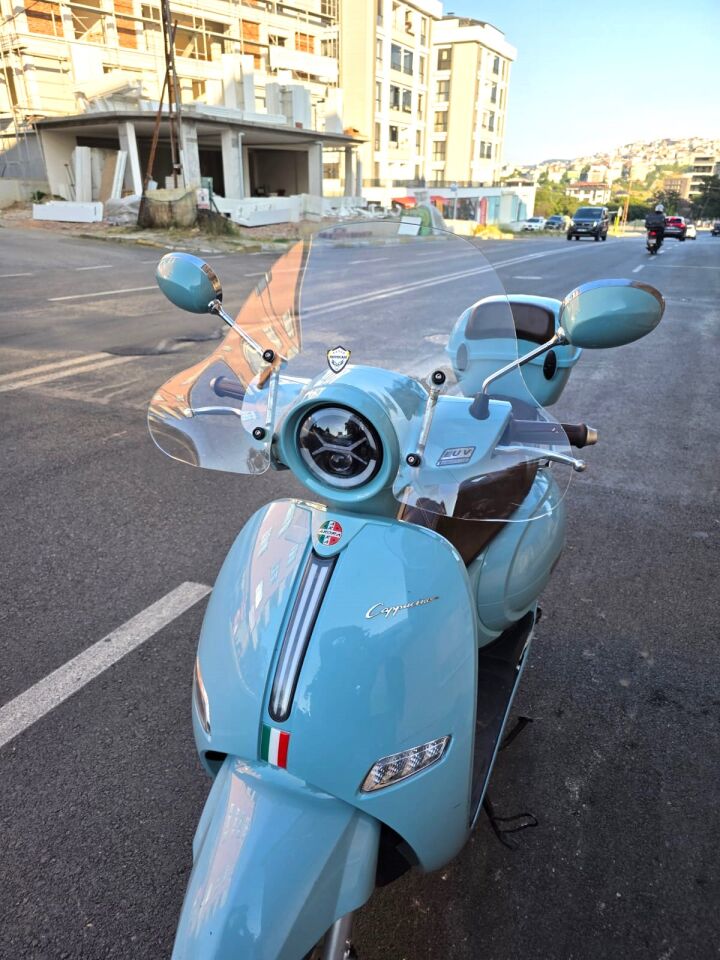 MOTOCAM Arora AR50 Cappucino Ön Cam 2020-2025 Model 39cm Şeffaf Renkli 4mm APARATSIZ