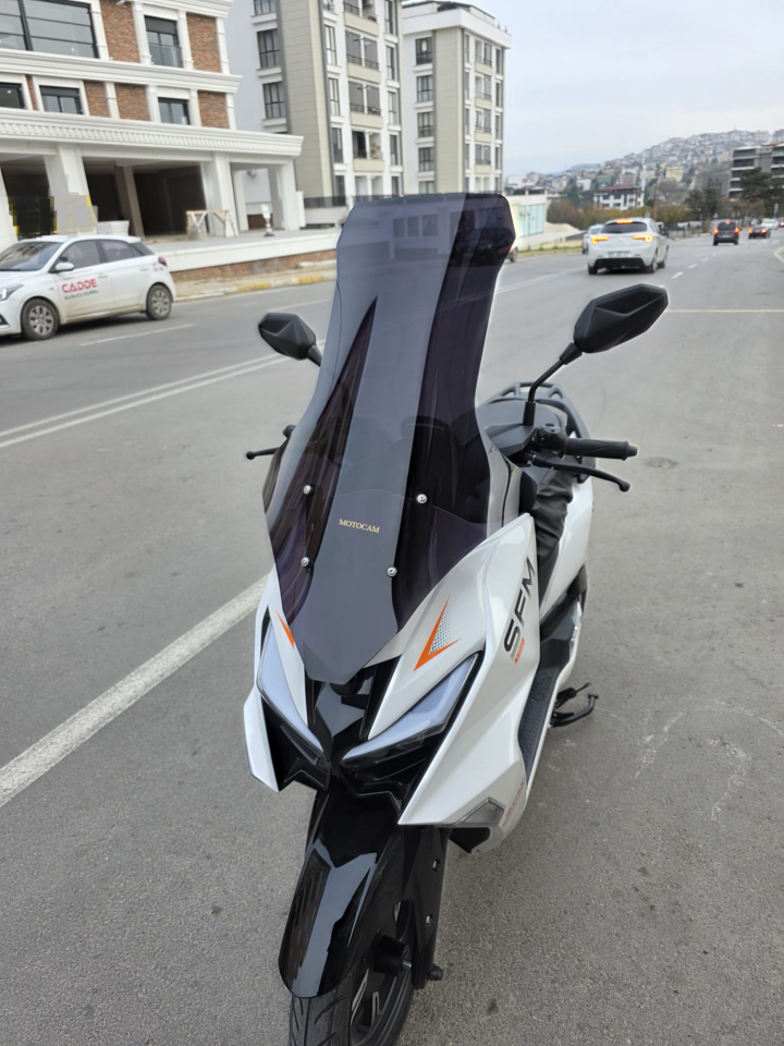MOTOCAM SFM Lahos Ön Cam 2024-2026 Model 78cm Siyah Renkli 4mm