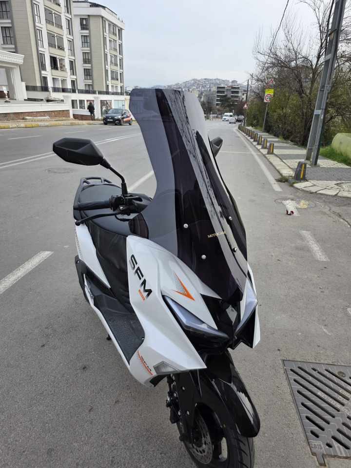 MOTOCAM SFM Lahos Ön Cam 2024-2026 Model 78cm Siyah Renkli 4mm