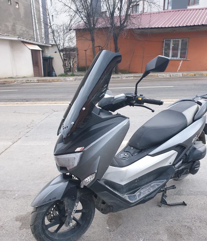 MOTOCAM Arora ZRX 200 Ön Cam 2022 Model 65cm Siyah Renkli 4mm ORTA BOYLU