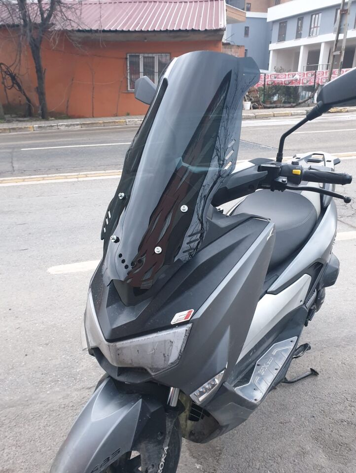 MOTOCAM Arora ZRX 200 Ön Cam 2022 Model 65cm Siyah Renkli 4mm ORTA BOYLU
