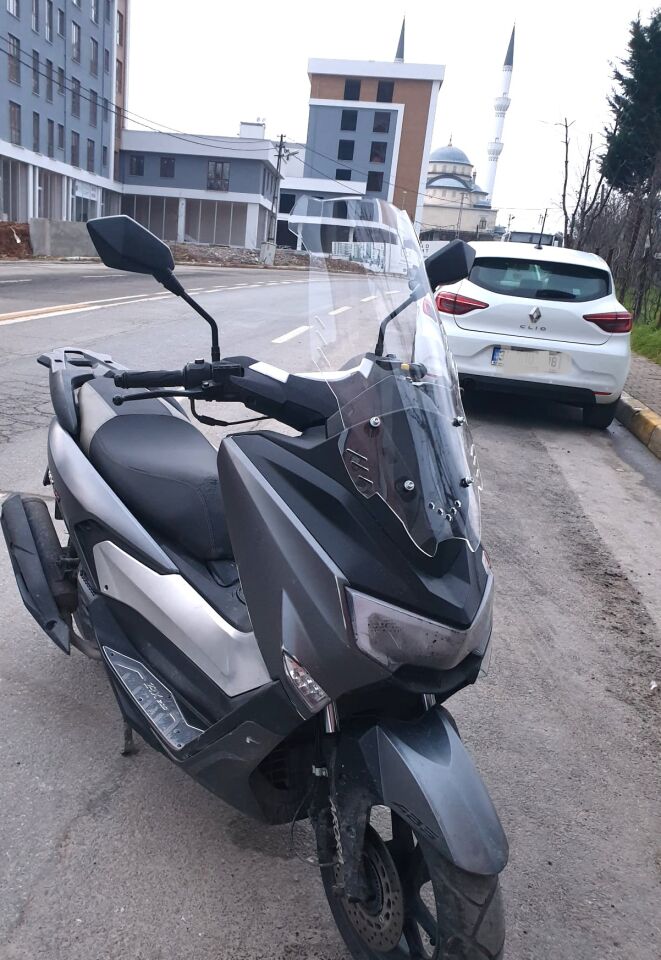 MOTOCAM Arora ZRX 200 Ön Cam 2022 Model 65cm Şeffaf Renkli 4mm ORTA BOYLU