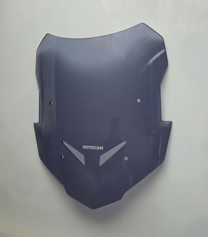 MOTOCAM Yamaha Tracer 9 GT Ön Cam 2021-2024 Model 39cm Füme Renkli 4mm SPORTİF