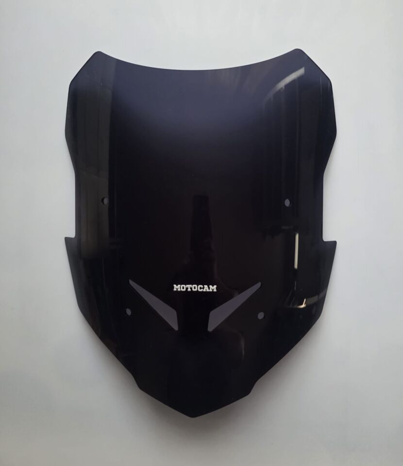 MOTOCAM Yamaha Tracer 9 GT Ön Cam 2021-2024 Model 39cm Siyah Renkli 4mm SPORTİF