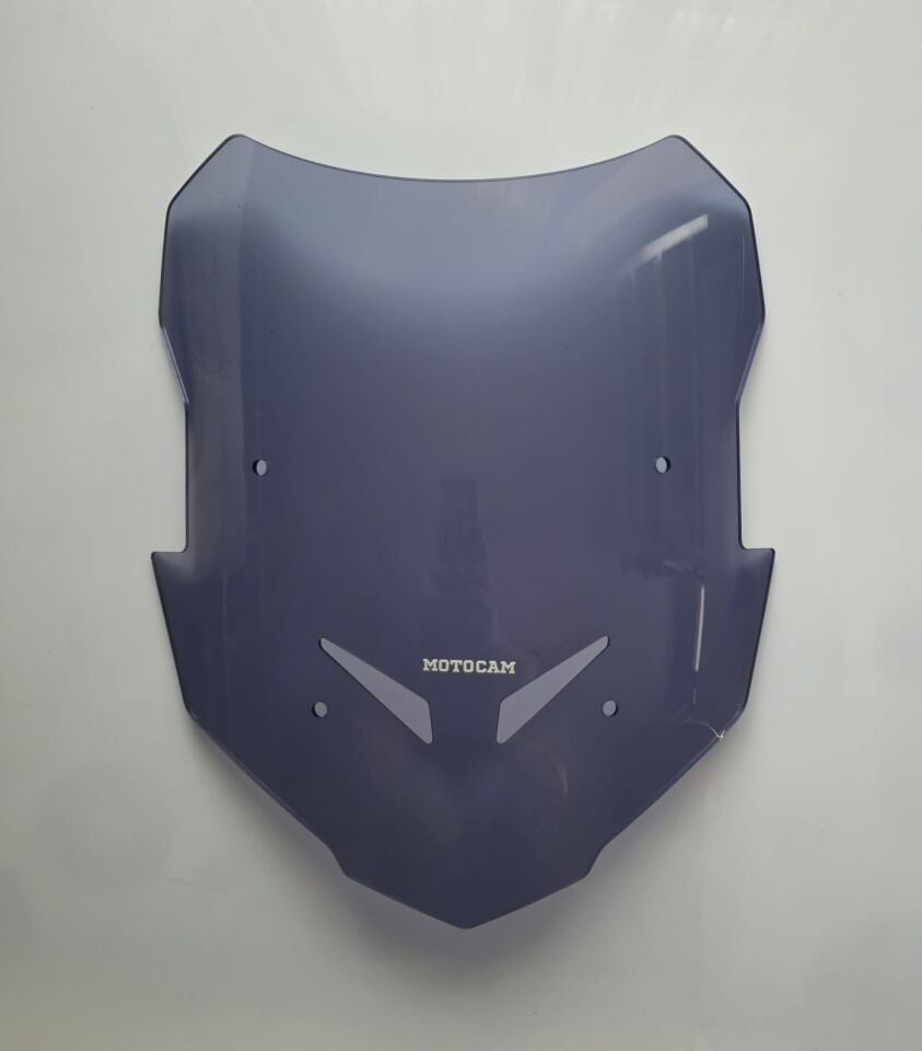 MOTOCAM Yamaha Tracer 900 Ön Cam 2023-2026 Model 39cm Füme Renkli 4mm
