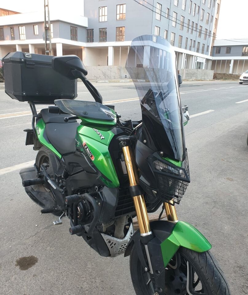 MOTOCAM Bajaj Dominar 400 Ön Cam 2017-2026-2026 Model 58cm Füme Renkli 4mm