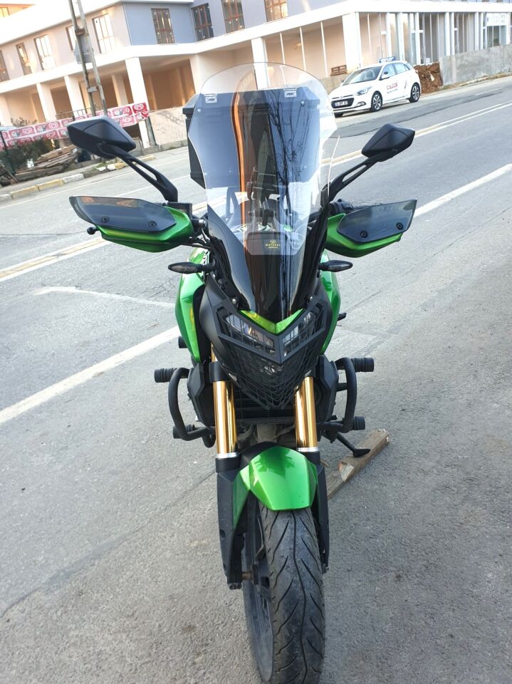 MOTOCAM Bajaj Dominar 400 Ön Cam 2017-2026-2026 Model 58cm Şeffaf Renkli 4mm