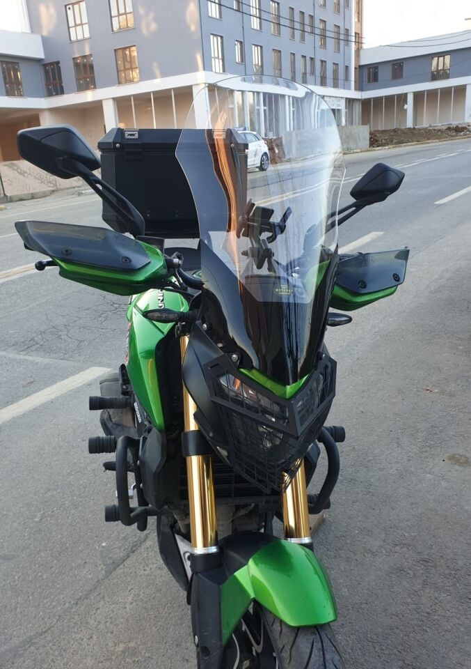 MOTOCAM Bajaj Dominar 400 Ön Cam 2017-2026-2026 Model 58cm Şeffaf Renkli 4mm