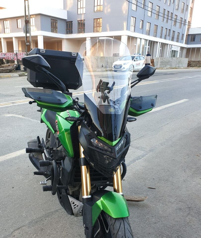 MOTOCAM Bajaj Dominar 400 Ön Cam 2017-2026-2026 Model 58cm Şeffaf Renkli 4mm