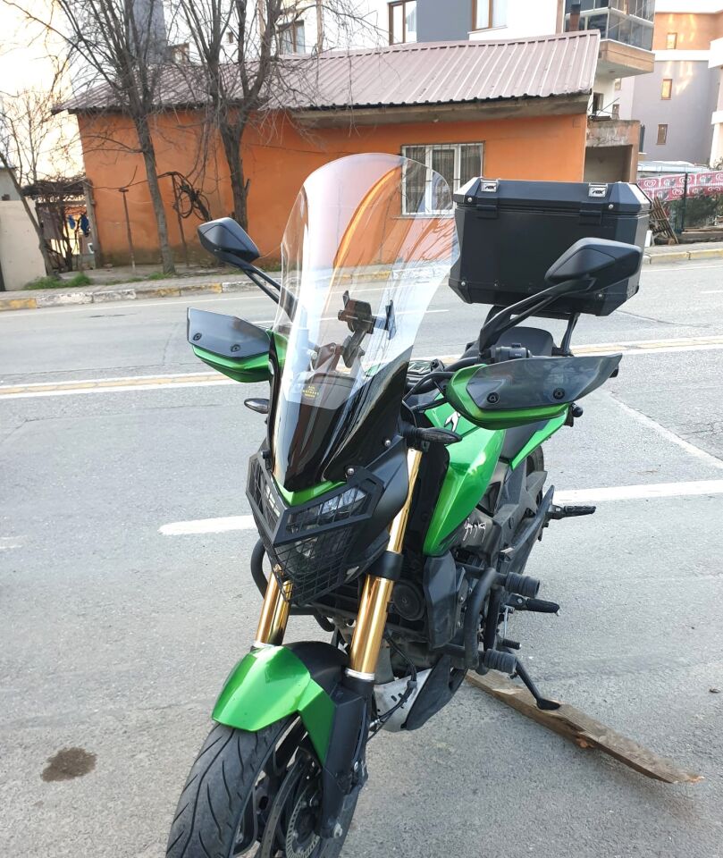 MOTOCAM Bajaj Dominar 400 Ön Cam 2017-2026-2026 Model 58cm Şeffaf Renkli 4mm