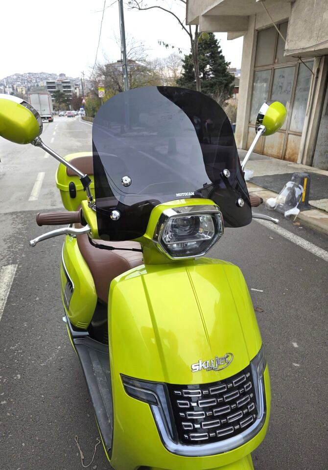 MOTOCAM Skyjet Bayberry Ön Cam 2024-2026 Model 38cm Siyah Renkli 4mm APARATSIZ